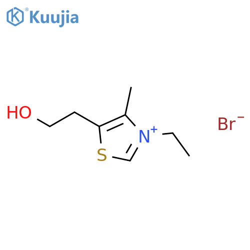 3-Ethyl-5-(2-hydroxyethyl)-4-methylthiazolium bromide structure