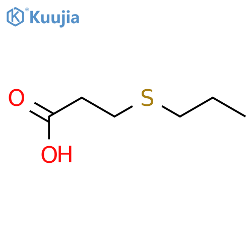 3-propylsulfanylpropanoic acid structure
