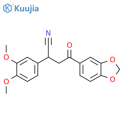 1,3-Benzodioxole-5-butanenitrile,a-(3,4-dimethoxyphenyl)-g-oxo- structure