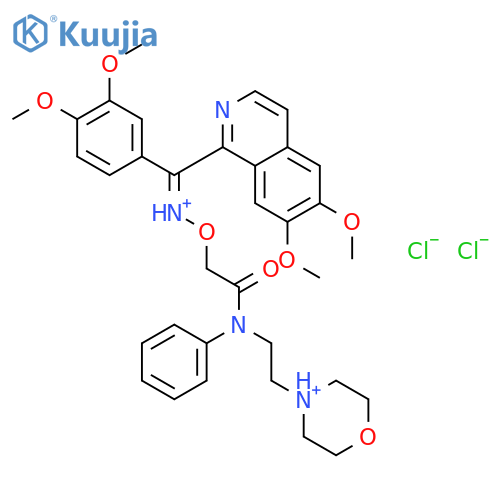 Acetamide,2-[[[(6,7-dimethoxy-1-isoquinolinyl)(3,4-dimethoxyphenyl)methylene]amino]oxy]-N-[2-(4-morpholinyl)ethyl]-N-phenyl-,hydrochloride (1:2) structure