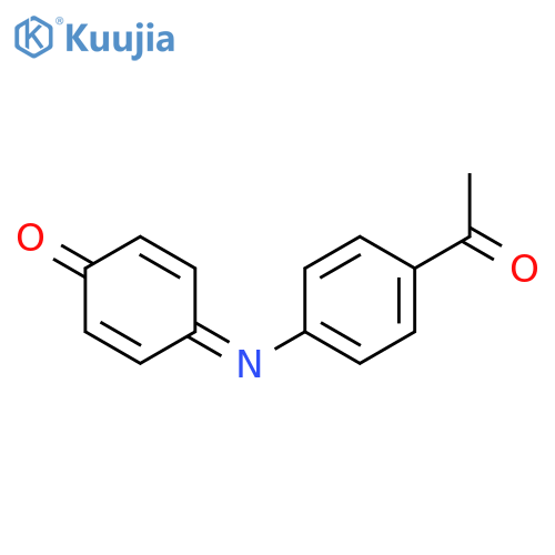 4-[(4-acetylphenyl)imino]cyclohexa-2,5-dien-1-one structure
