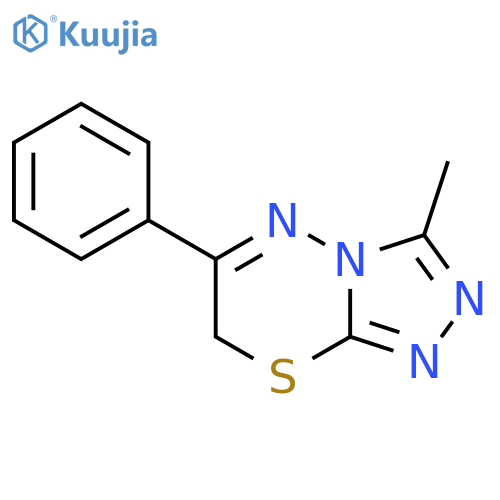 3-methyl-6-phenyl-7H-1,2,4triazolo3,4-b1,3,4thiadiazine structure