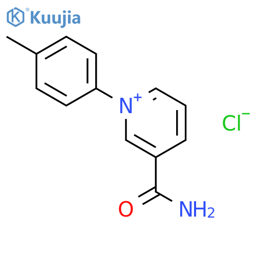 Pyridinium, 3-(aminocarbonyl)-1-(4-methylphenyl)-, chloride structure