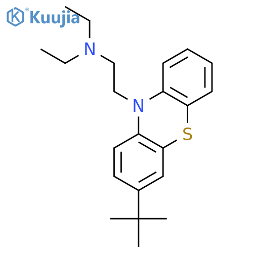 10H-PHENOTHIAZINE-10-ETHANAMINE, 3-(1,1-DIMETHYLETHYL)-N,N-DIETHYL- structure