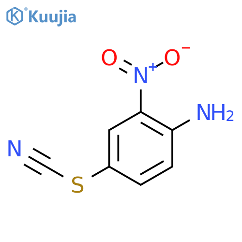 (4-amino-3-nitro-phenyl) thiocyanate structure