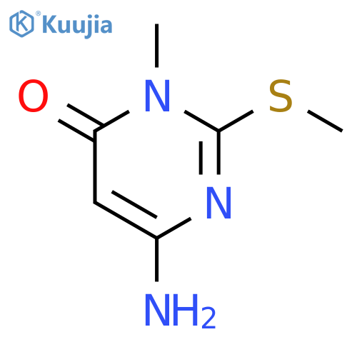 6-Amino-2-methylthio-3-methyluracil structure