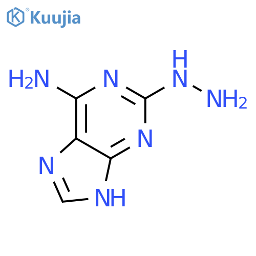 2-Hydrazinyl-9H-purin-6-amine structure