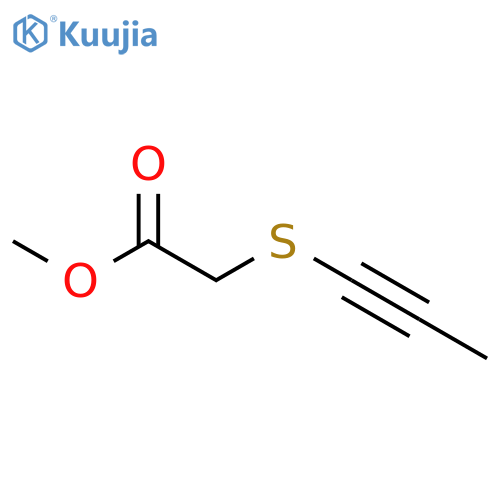 ACETIC ACID, (1-PROPYNYLTHIO)-, METHYL ESTER structure