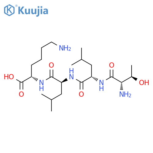 L-Lysine, L-threonyl-L-leucyl-L-leucyl- structure