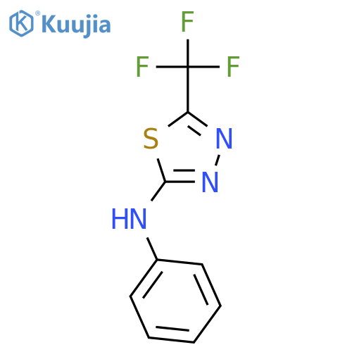 1,3,4-Thiadiazol-2-amine, N-phenyl-5-(trifluoromethyl)- structure