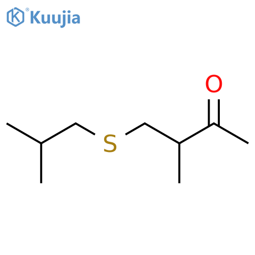2-BUTANONE, 3-METHYL-4-[(2-METHYLPROPYL)THIO]- structure