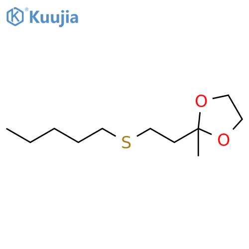 1,3-DIOXOLANE, 2-METHYL-2-[2-(PENTYLTHIO)ETHYL]- structure