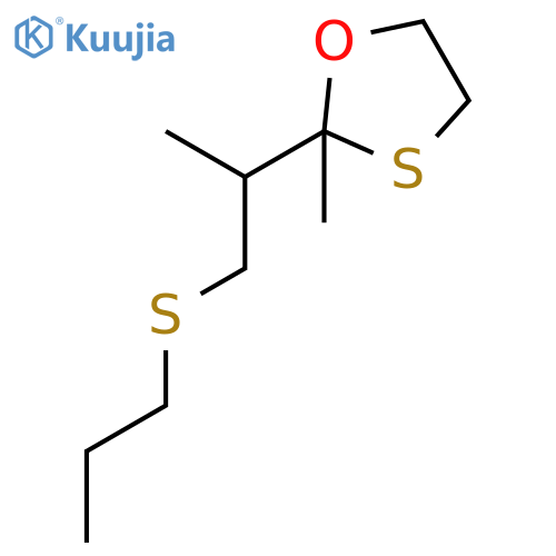 1,3-Oxathiolane, 2-methyl-2-[1-methyl-2-(propylthio)ethyl]- structure