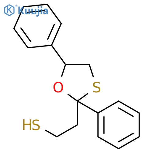 1,3-Oxathiolane-2-ethanethiol, 2,5-diphenyl- structure