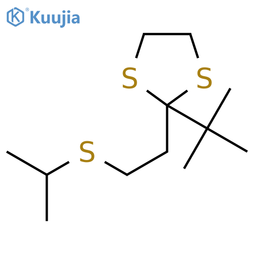1,3-Dithiolane, 2-(1,1-dimethylethyl)-2-[2-[(1-methylethyl)thio]ethyl]- structure