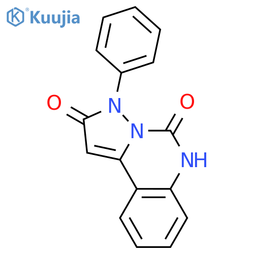 PYRAZOLO[1,5-C]QUINAZOLINE-2,5(3H,6H)-DIONE, 3-PHENYL- structure