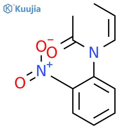 Acetamide, N-(2-nitrophenyl)-N-(1Z)-1-propenyl- structure