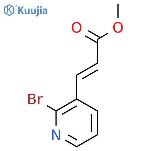 methyl (2E)-3-(2-bromopyridin-3-yl)prop-2-enoate structure