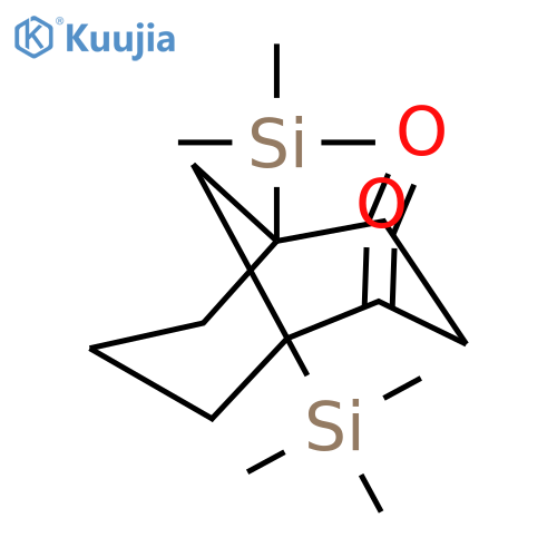 BICYCLO[3.3.1]NONANE-2,4-DIONE, 1,5-BIS(TRIMETHYLSILYL)- structure