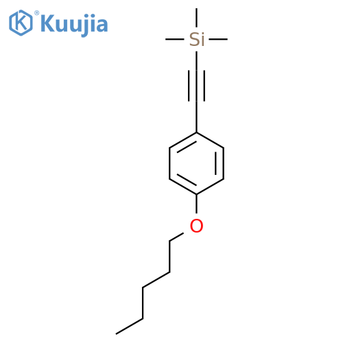 Silane, trimethyl[[4-(pentyloxy)phenyl]ethynyl]- structure