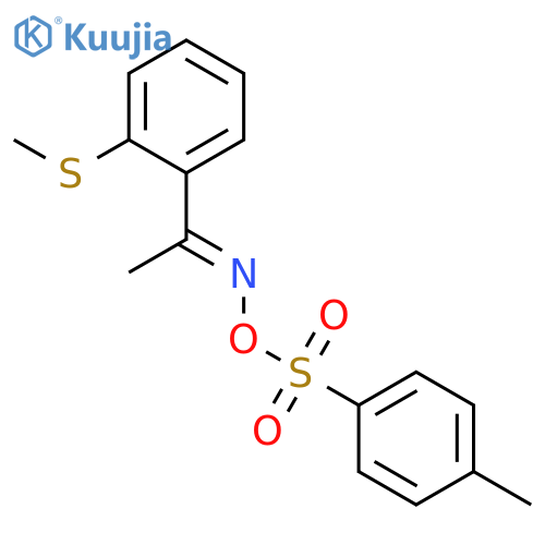 ETHANONE, 1-[2-(METHYLTHIO)PHENYL]-, O-[(4-METHYLPHENYL)SULFONYL]OXIME structure