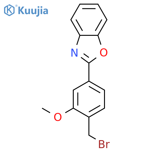 BENZOXAZOLE, 2-[4-(BROMOMETHYL)-3-METHOXYPHENYL]- structure