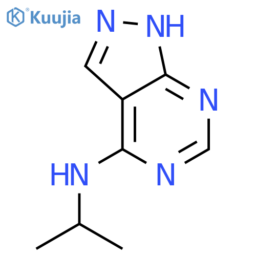 N-(1-methylethyl)-1H-Pyrazolo[3,4-d]pyrimidin-4-amine structure