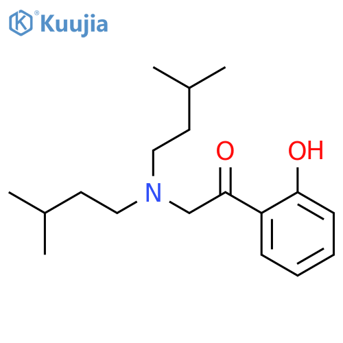 ETHANONE, 2-[BIS(3-METHYLBUTYL)AMINO]-1-(2-HYDROXYPHENYL)- structure