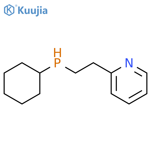 Pyridine, 2-[2-(cyclohexylphosphino)ethyl]- structure