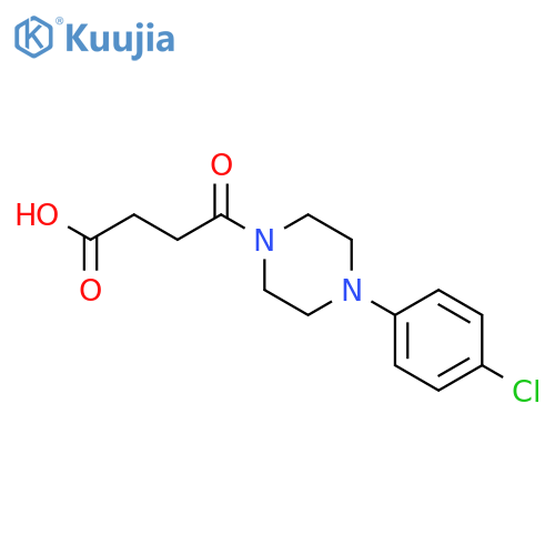 4-[4-(4-chlorophenyl)piperazin-1-yl]-4-oxobutanoic acid structure
