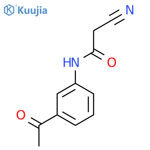 N-(3-Acetylphenyl)-2-cyanoacetamide structure
