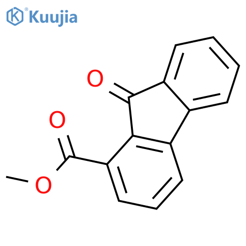 9H-Fluorene-1-carboxylicacid, 9-oxo-, methyl ester structure