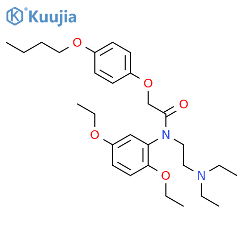 Acetamide,2-(4-butoxyphenoxy)-N-(2,5-diethoxyphenyl)-N-[2-(diethylamino)ethyl]- structure