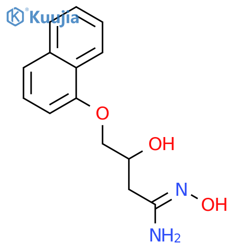Butanimidamide,N,3-dihydroxy-4-(1-naphthalenyloxy)- structure