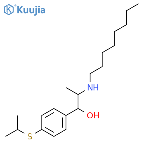 2-(octylamino)-1-(4-propan-2-ylsulfanylphenyl)propan-1-ol structure