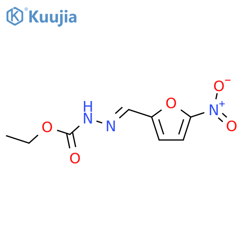 Hydrazinecarboxylicacid, 2-[(5-nitro-2-furanyl)methylene]-, ethyl ester structure