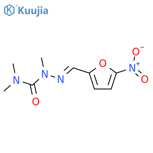 Hydrazinecarboxamide,N,N,1-trimethyl-2-[(5-nitro-2-furanyl)methylene]- structure