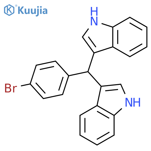1H-INDOLE, 3,3'-[(4-BROMOPHENYL)METHYLENE]BIS- structure
