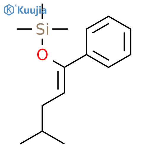 Silane, trimethyl[(4-methyl-1-phenyl-1-pentenyl)oxy]- structure