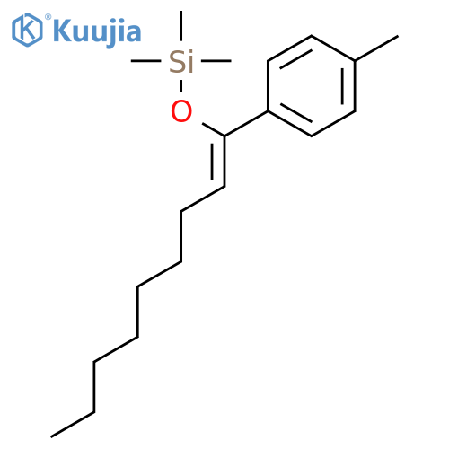 Silane, trimethyl[[1-(4-methylphenyl)-1-nonenyl]oxy]- structure