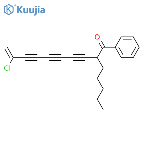 9-DECENE-3,5,7-TRIYN-1-ONE, 9-CHLORO-2-PENTYL-1-PHENYL- structure