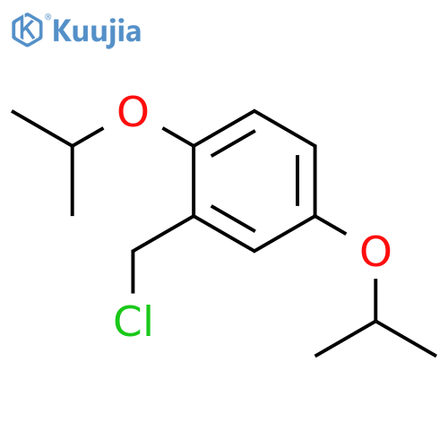 BENZENE, 2-(CHLOROMETHYL)-1,4-BIS(1-METHYLETHOXY)- structure