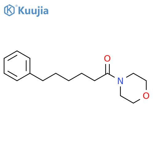 Morpholine, 4-(1-oxo-6-phenylhexyl)- structure