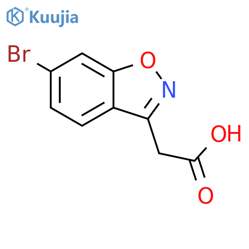 6-bromo-1,2-Benzisoxazole-3-acetic acid structure