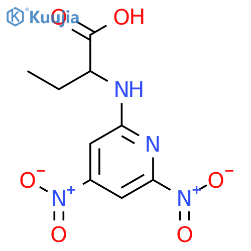 BUTANOIC ACID, 2-[(4,6-DINITRO-2-PYRIDINYL)AMINO]- structure