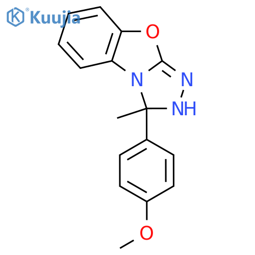3-(4-methoxyphenyl)-3-methyl-7-oxa-2,4,5-triazatricyclo[6.4.0.0^{2,6}]dodeca-1(8),5,9,11-tetraene structure