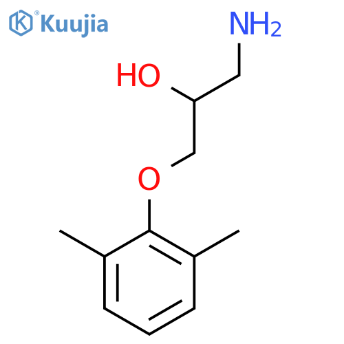 1-amino-3-(2,6-dimethylphenoxy)propan-2-ol structure