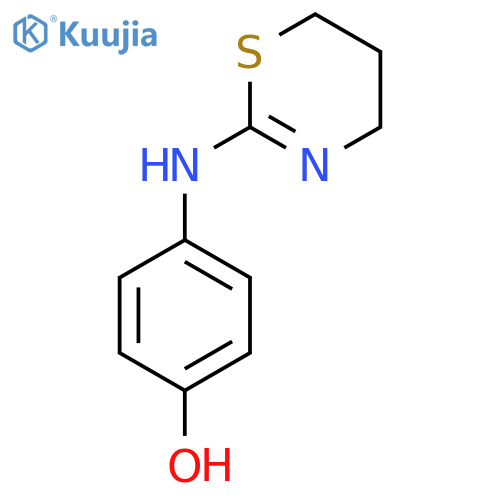 4-(5,6-Dihydro-4H-1,3-thiazin-2-yl)aminophenol structure