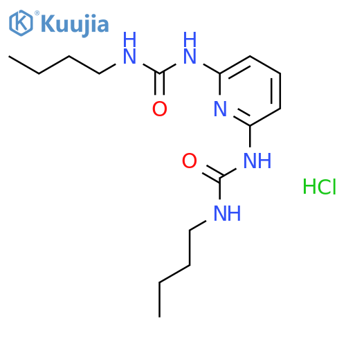 Urea, N,N''-2,6-pyridinediylbis[N'-butyl-, hydrochloride structure