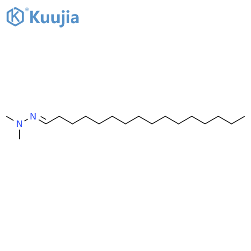 Hexadecanal, dimethylhydrazone structure